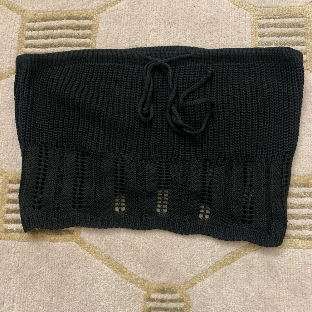 NWOT Sweater Tube Top Knit Strapless